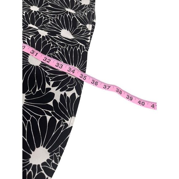 Daniel Rainn Black White Floral Daisy Dress Modest Womens Small - Picture 7 of 7